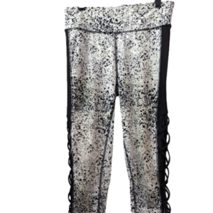 Xersion black and white athletic leggings size medium